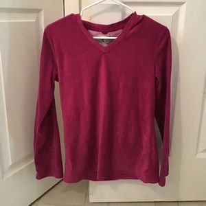 Pi couture pink fuzzy shirt